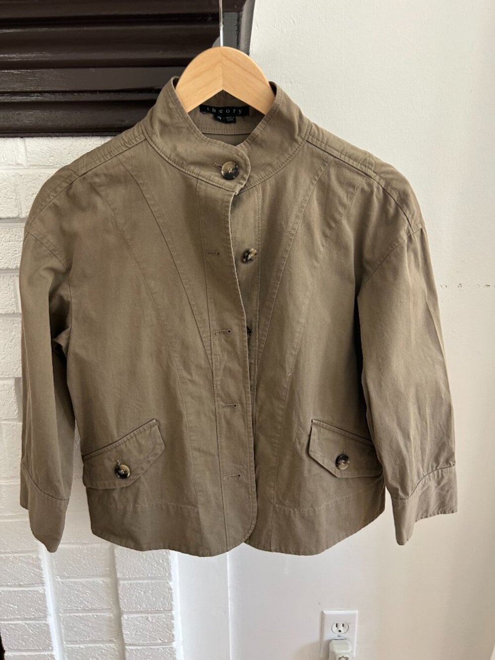 Theory Tan Jacket Size 10